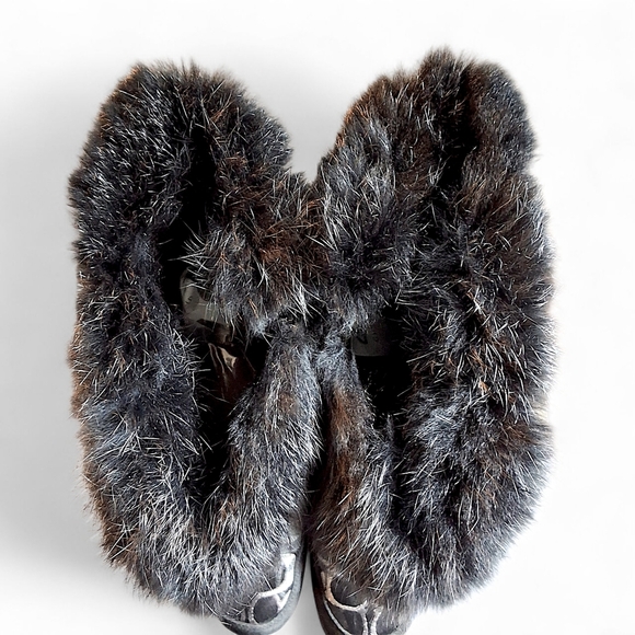 Coach Lizzie Signature Faux Fur Winter Boots Black Size 9 EUC - Picture 14 of 15